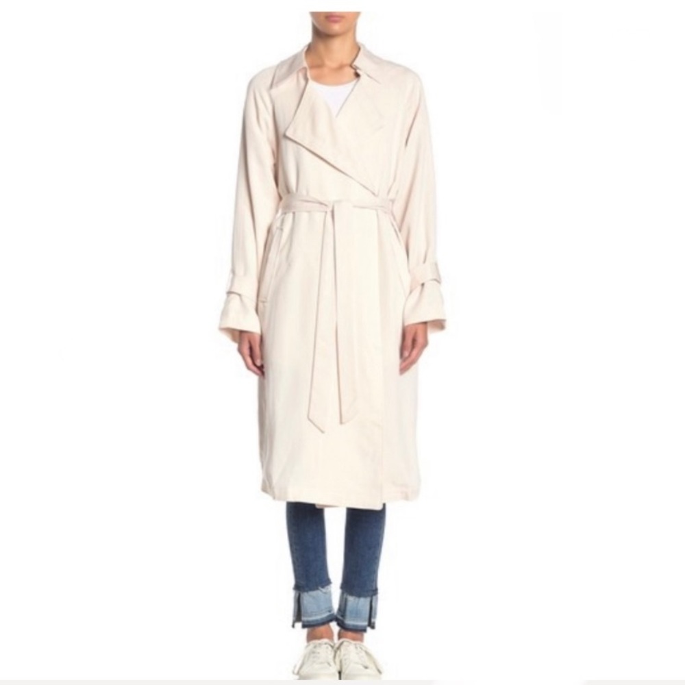 New Tart Large Gladys Belted Trench Coat: Large - Picture 4 of 5